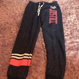 Justice girls size 10 sweatpants
